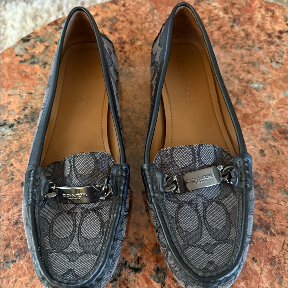 Coach Women's Gray Signature Loafers